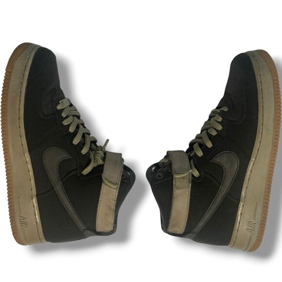 Nike Women's Air Force 1 High Utility Sneakers Green Size 8 - Picture 5 of 9